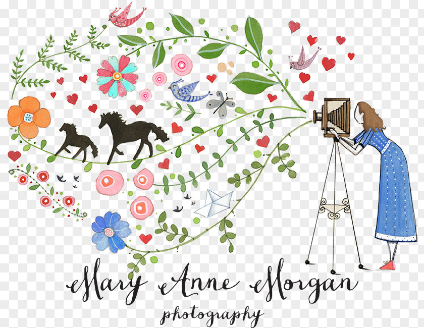 Name Banner Floral Design Graphic Clip Art PNG