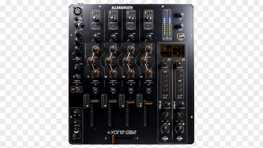 Serato Allen & Heath Xone:DB2 Audio Mixers Disc Jockey DJ Mixer PNG