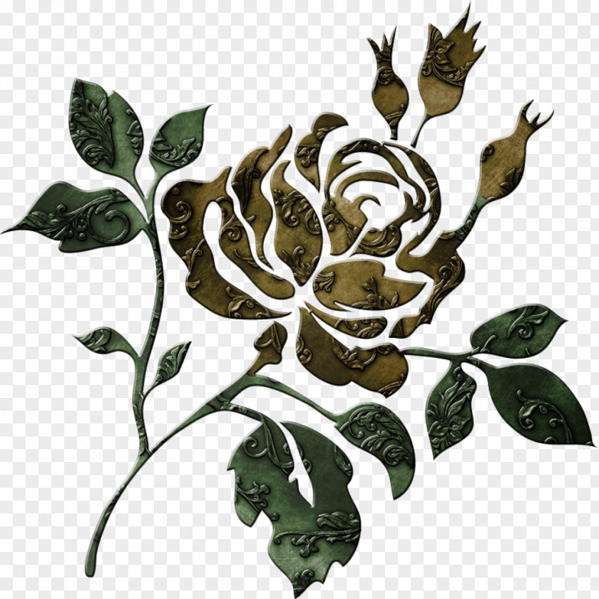 Stencil Flower Drawing PNG