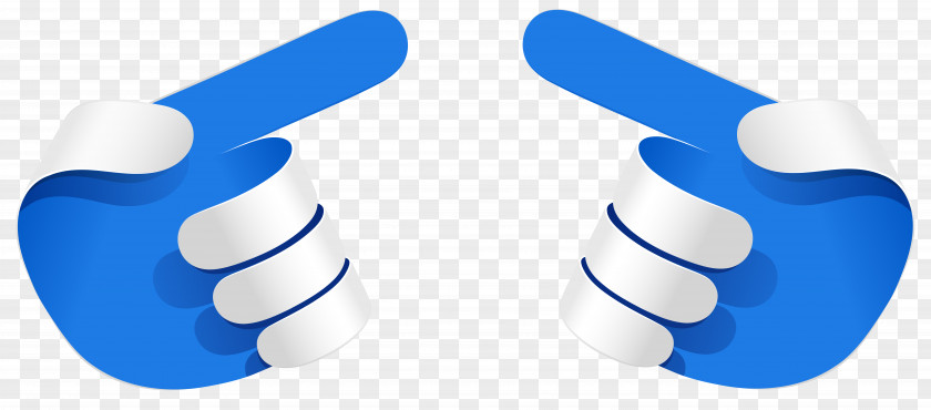 Blue Hands Arrows Transparent Clip Art Image PNG