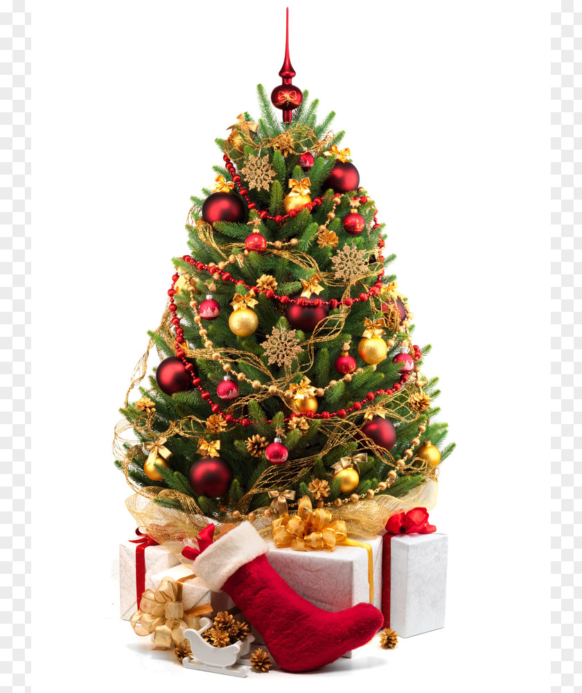 Christmas Decoration Tree Market Lights PNG
