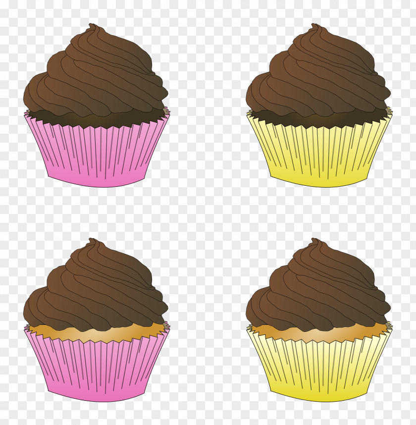 Cupcakes Clipart Cupcake Frosting & Icing Muffin Chocolate Cake PNG