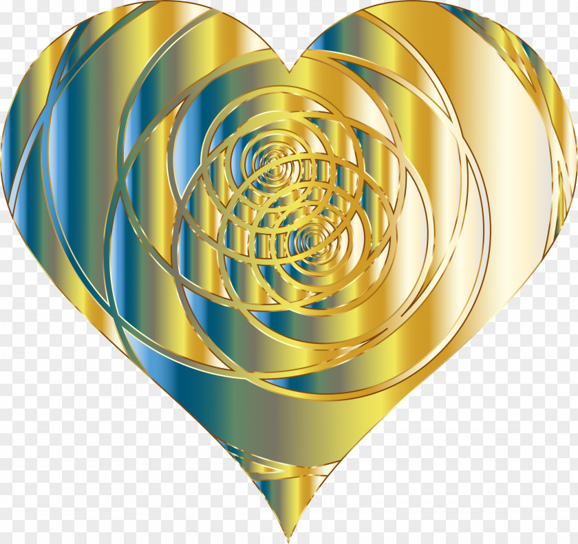 Spiral Heart Valentine's Day Clip Art PNG