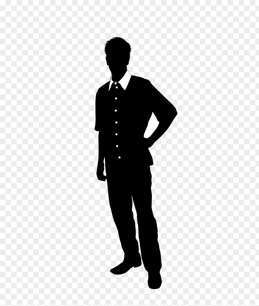 Handsome Men Silhouettes Silhouette PNG