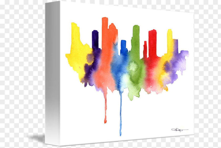 Painting Graphic Design Watercolor Art Skyline PNG