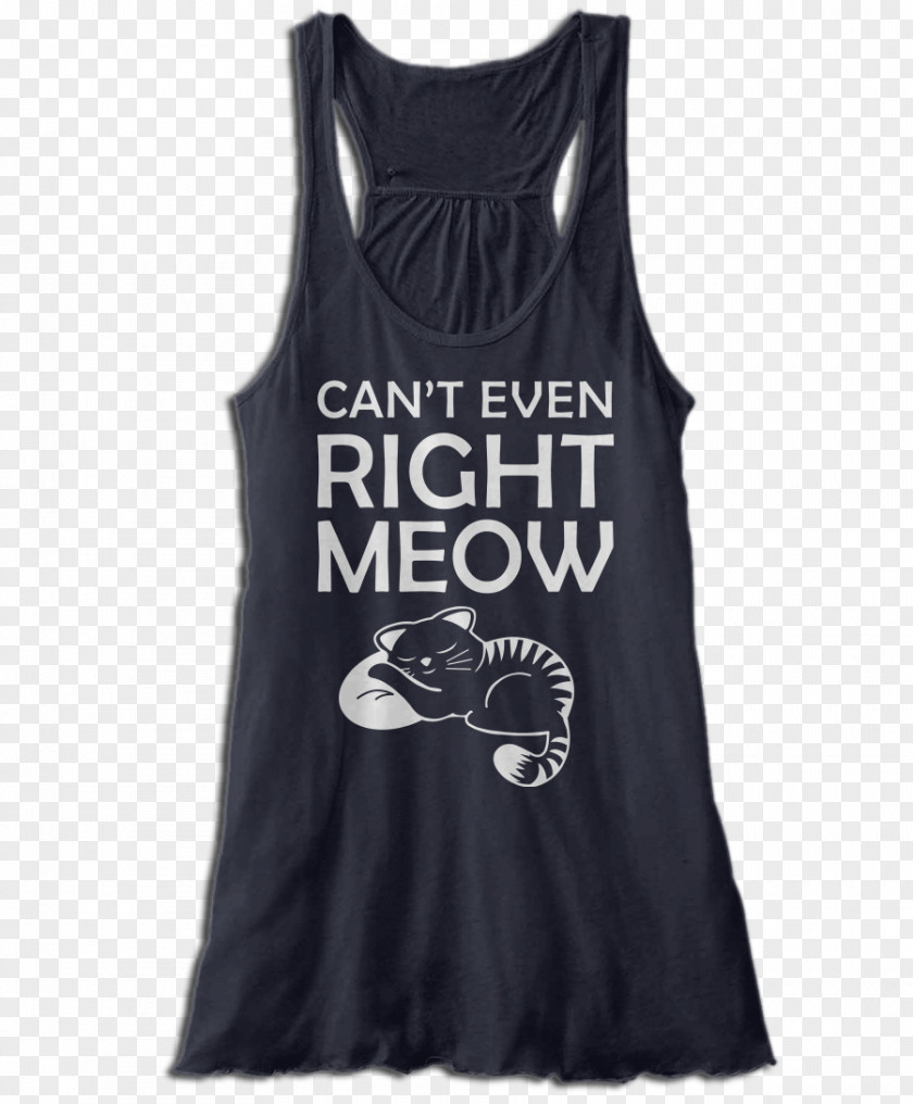 Right Meow Gilets T-shirt Active Tank M Sleeveless Shirt PNG