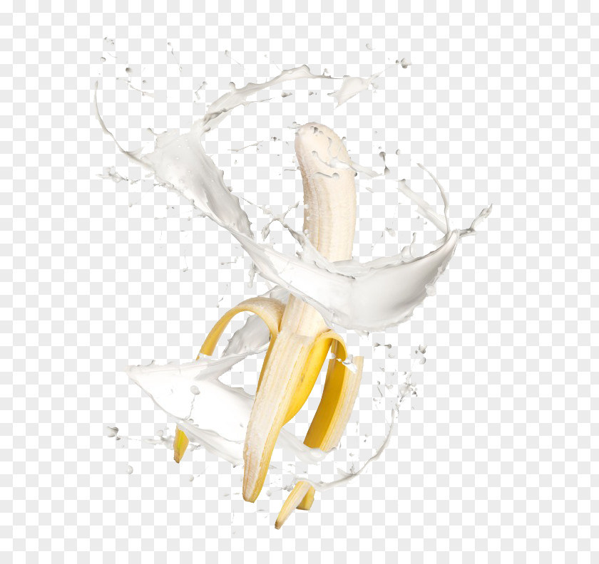 Banana Milk Flavored Cream Fruit PNG