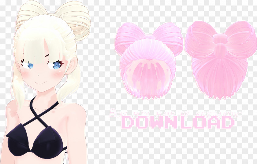 Bun MikuMikuDance Hair Skin DeviantArt PNG