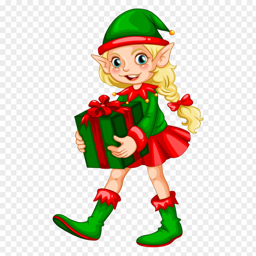 Christmas Hump Day Santa Claus Elf Vector Graphics PNG