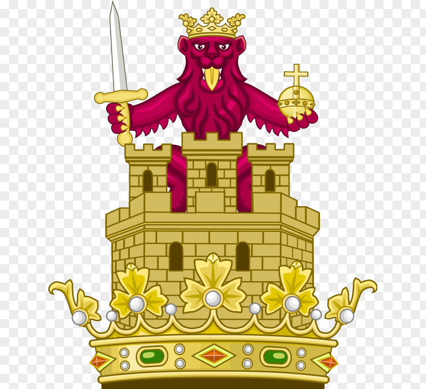 Crown Of Castile Kingdom Crest Coat Arms PNG