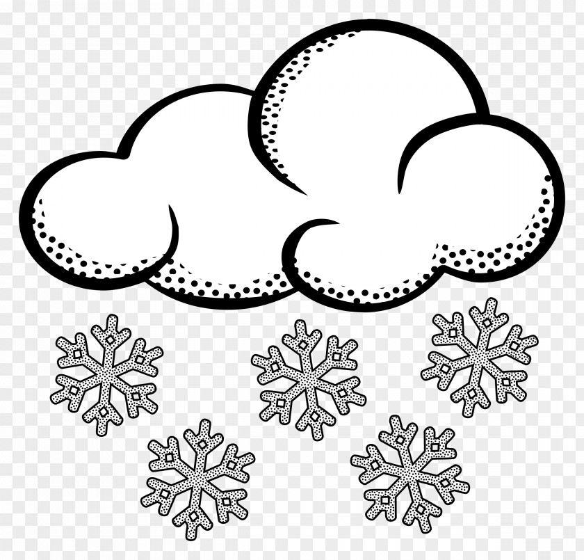 Snow Cliparts Black Snowflake Cloud Clip Art PNG