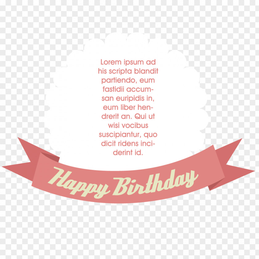 Vector Art Banner Copy Fonts Wedding Invitation Birthday Cake Greeting Card Wish PNG
