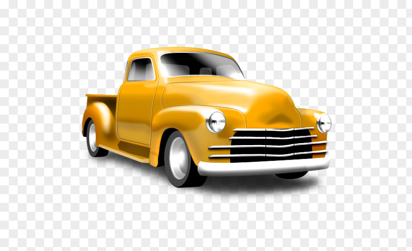 Yellow Vintage Car Sports Classic ICO Icon PNG