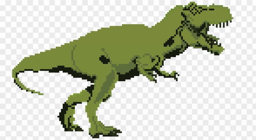 Dinosaur Tyrannosaurus Rex Carnotaurus Pixel Art PNG