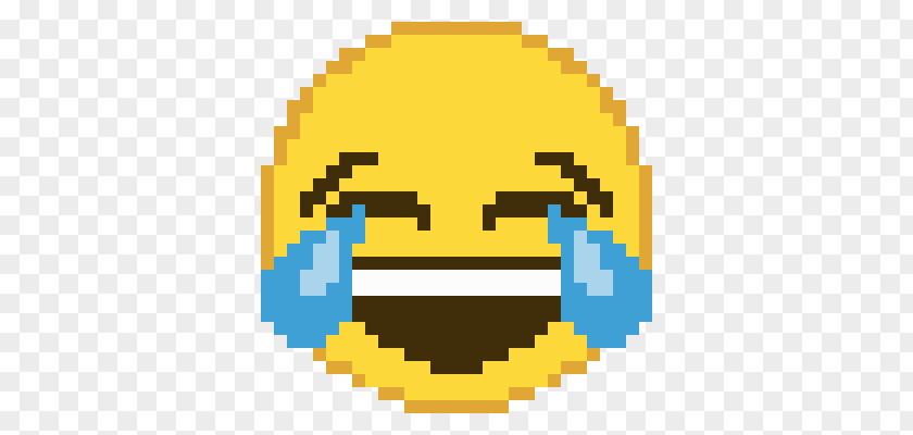Minecraft Pixel Art Face With Tears Of Joy Emoji PNG