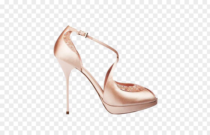 Creative Pink High Heels Court Shoe Wedding Dress High-heeled Footwear Bride PNG