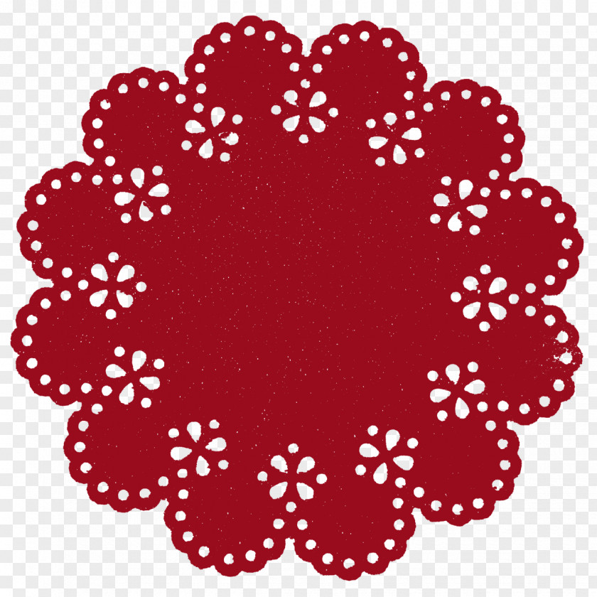 Tablecloth Linens Red Circle PNG