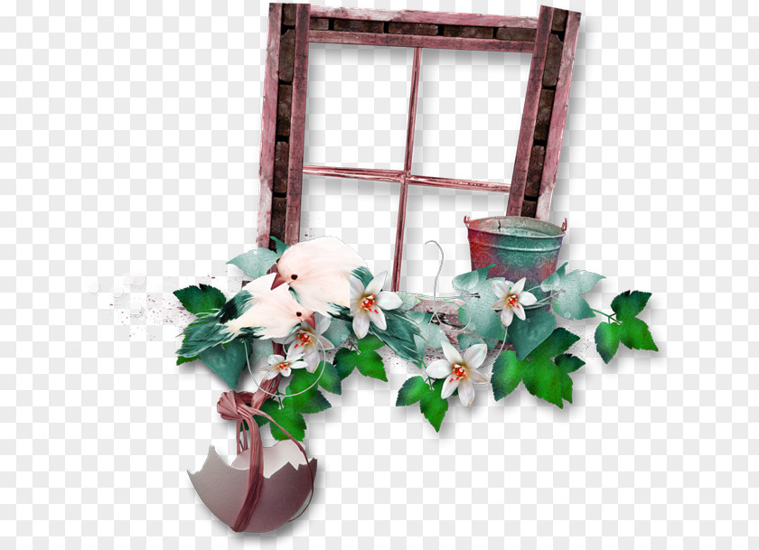 Brown Simple Window Flower Vine Decoration Pattern PhotoScape Web Browser Clip Art PNG