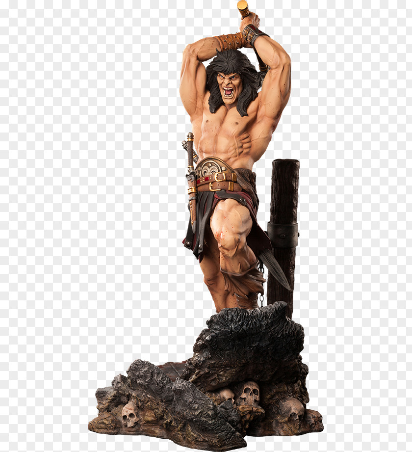 Conan The Destroyer Barbarian Statue Figurine Amazon.com National Entertainment Collectibles Association PNG
