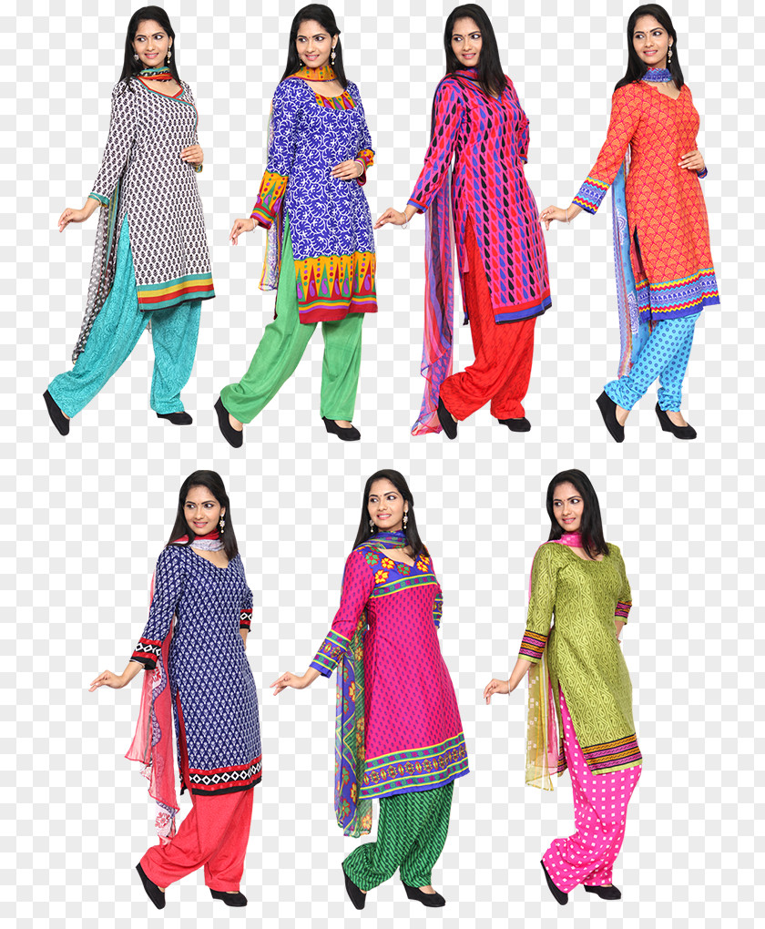 Dress Material Clothing Churidar Textile Pattern PNG