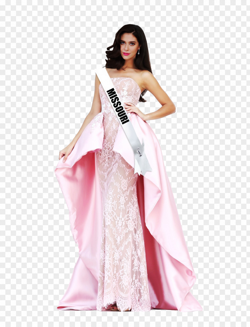 Magenta Haute Couture Gown Clothing PNG