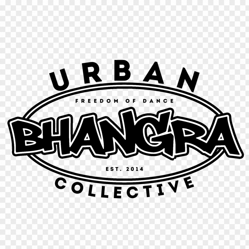 Bhangra Logo Brand White Font PNG