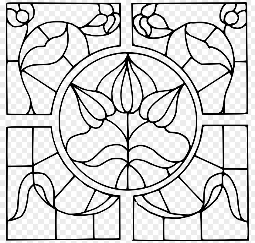 Geometric Clipart Window Stained Glass Painting Clip Art PNG