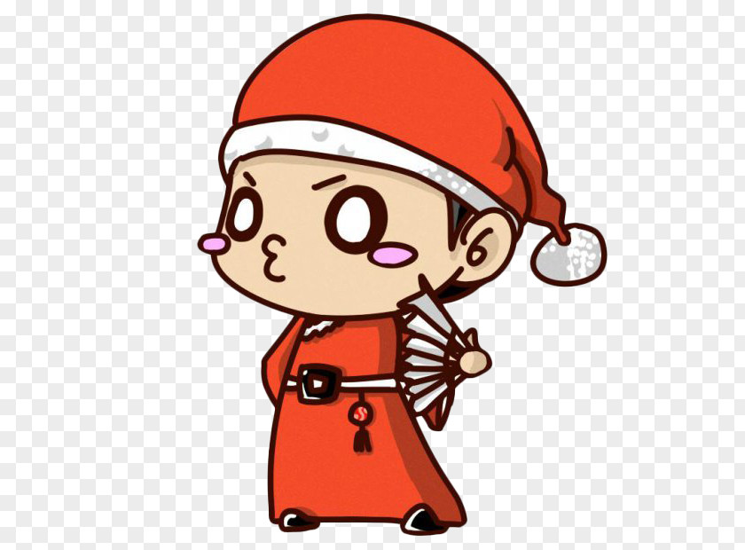 Cartoon Christmas Dress Drawing Animation Illustration PNG