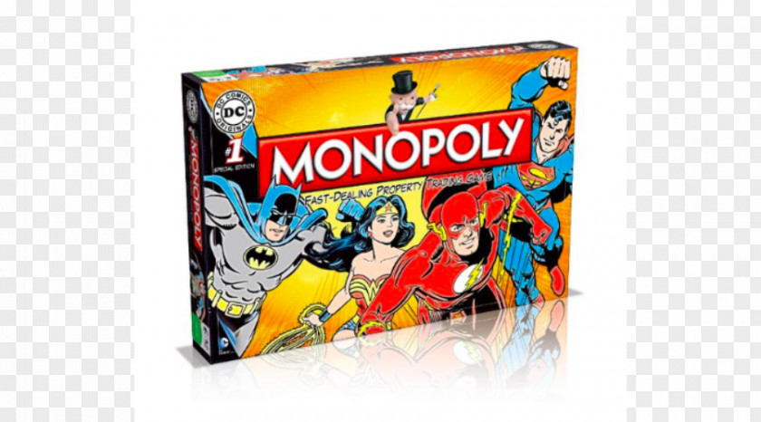 Dc Comics Monopoly Board Game Hasbro DC PNG