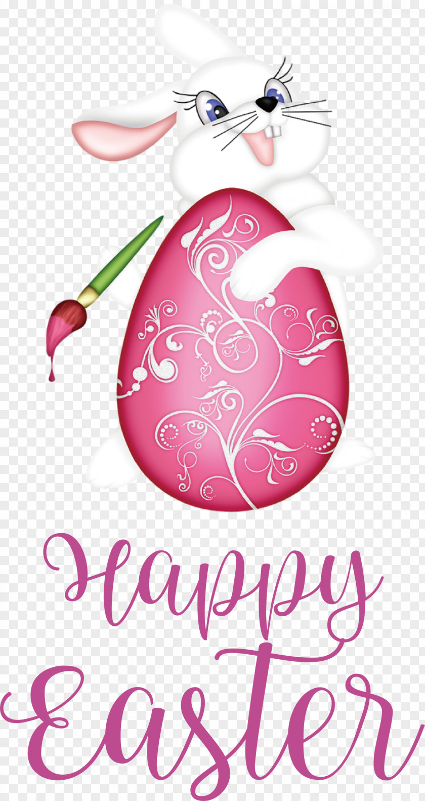 Happy Easter Day Blessing Bunny PNG