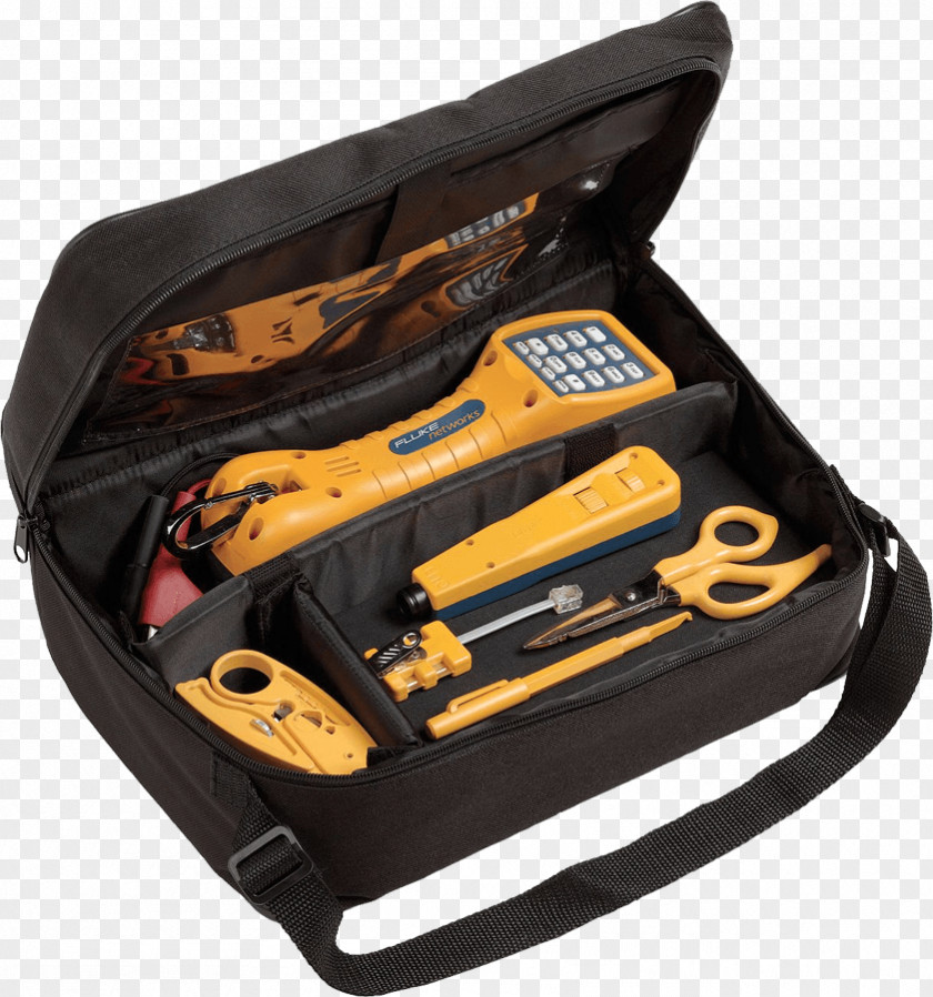 Networking Tools 11289000 Fluke Networks Electrical Contractor Telecom Kit II Corporation 11290000 I With Cable Tester Computer Network PNG