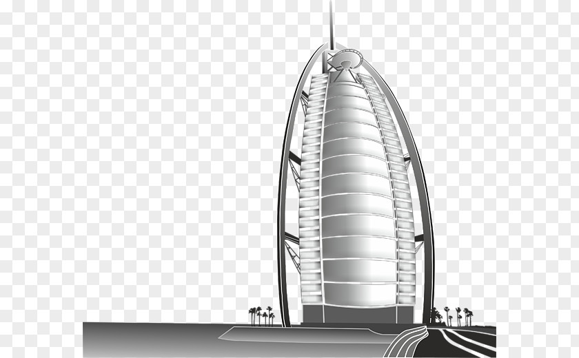 Arab Burj Al Drawing Hotel Art Clip PNG