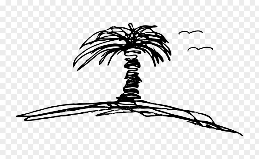 Desert Island Silhouette Mount Clip Art PNG