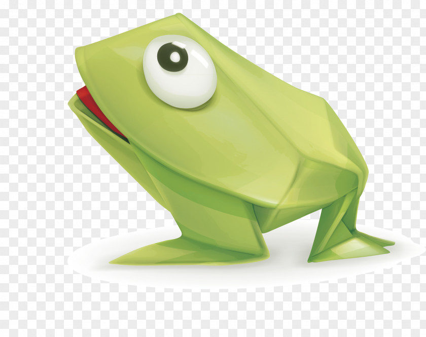 Frog Creative Paper Origami Illustration PNG