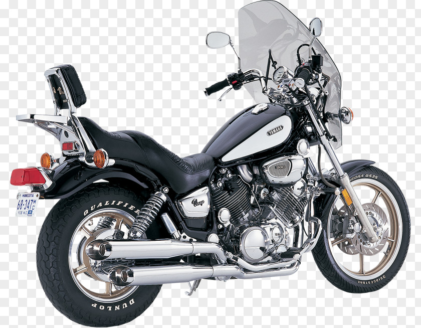 Motorcycle Yamaha XV1100 XV750 Exhaust System Motor Company Virago PNG
