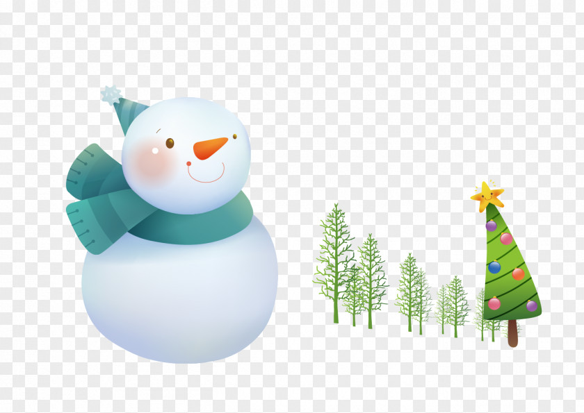 Vector Snowman Download PNG