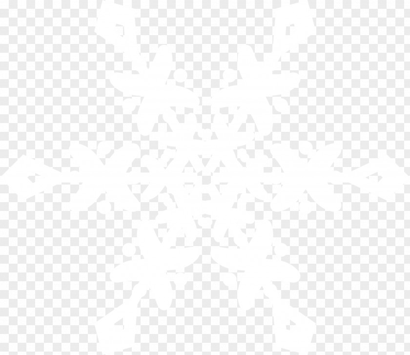 White Beautiful Snowflake Piece Textile Pattern PNG
