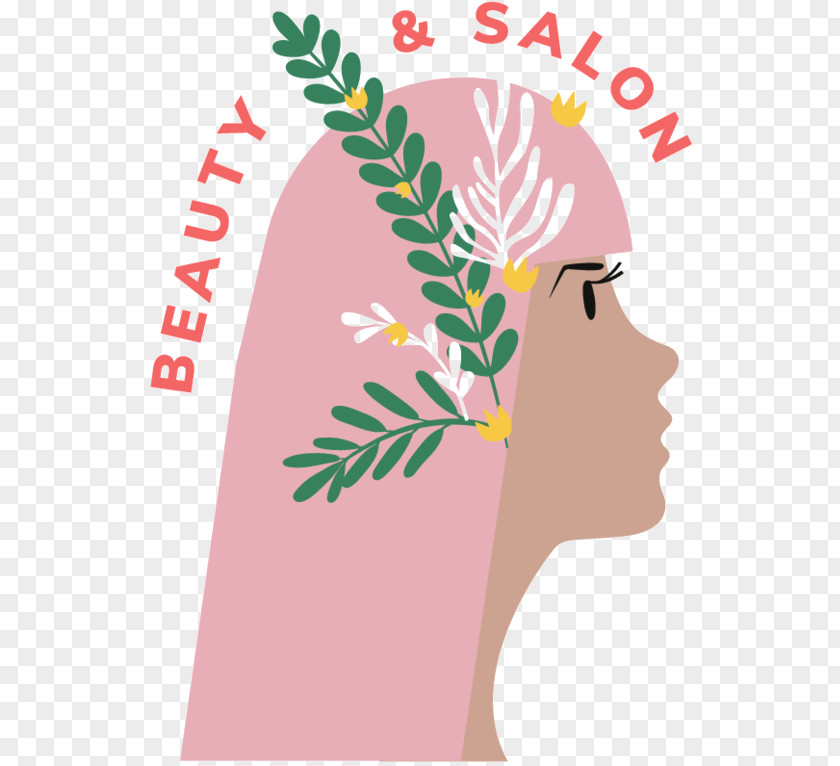 Beauty Parlour Hairdresser Vector Graphics Illustration PNG