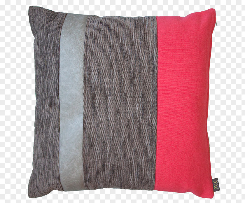 Gray Stripes Throw Pillows Cushion Brown White PNG