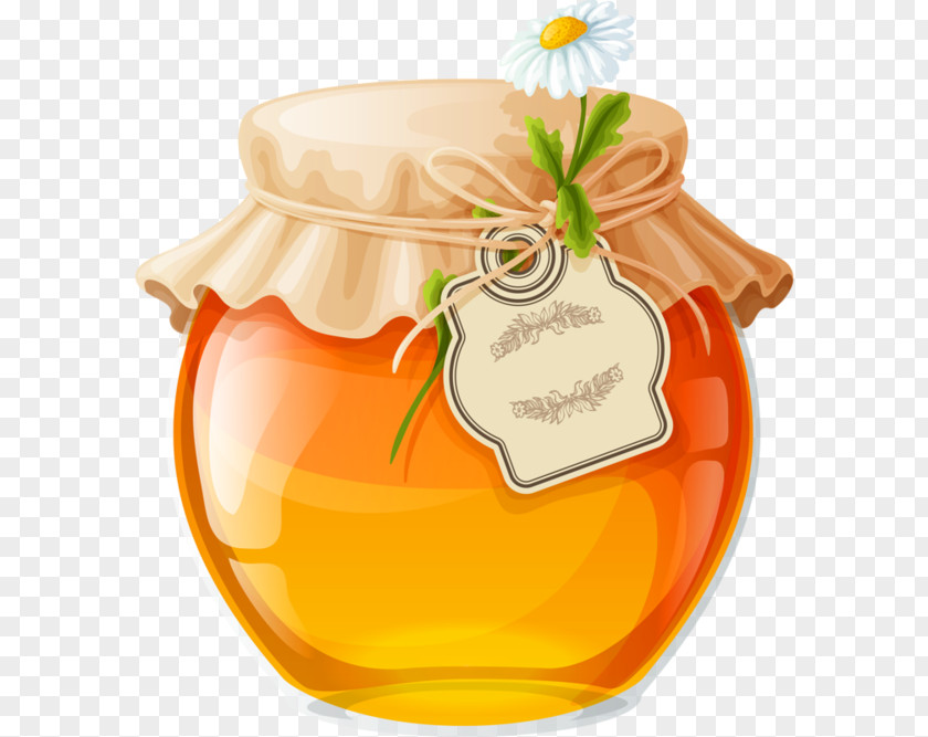 Honey Pot Fruit Preserves Drawing PNG