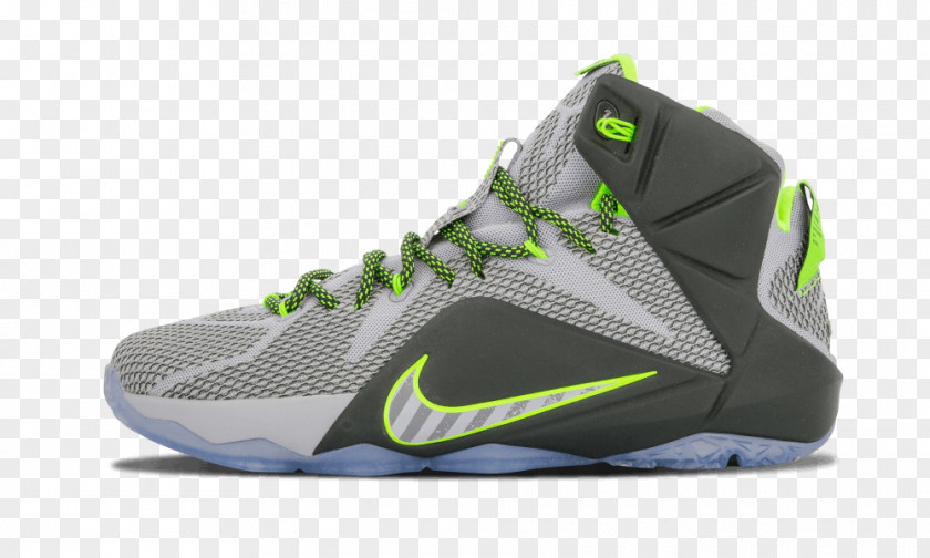 Lebron James Shoe Sneakers White Nike Green PNG