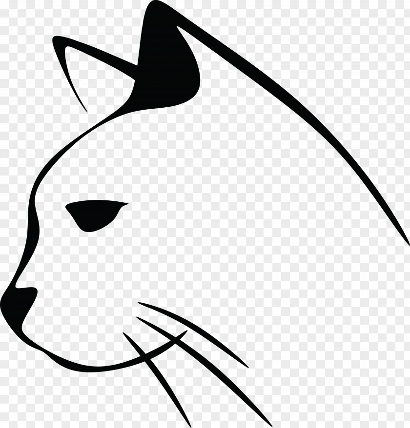 Nose Cat Line Art Clip PNG