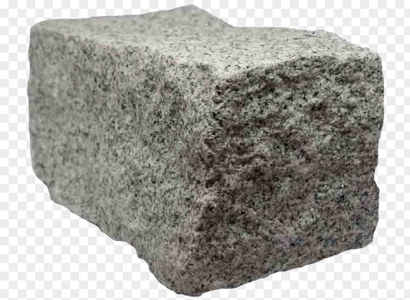 Parallelepiped Granite Rock Stone Cube PNG