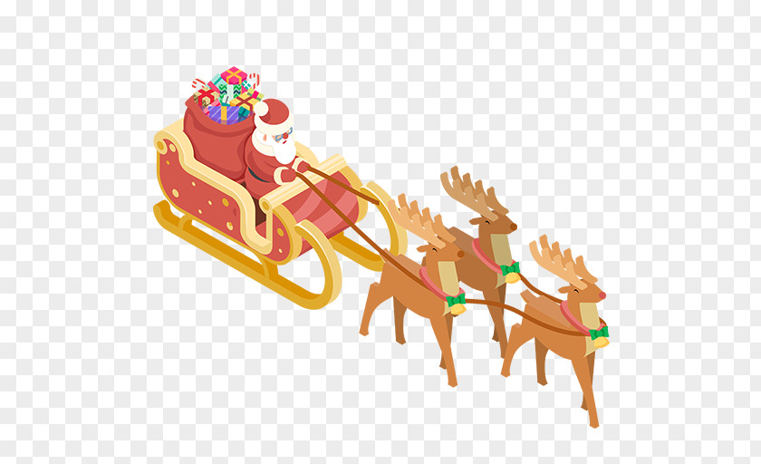 Reindeer Santa Claus Rudolph Clip Art PNG