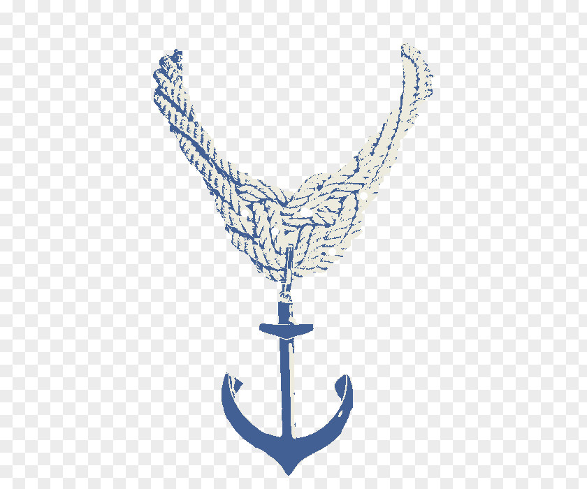 Ships Propella Anchor Necklace Rope Knot Jewellery PNG