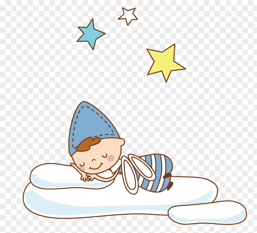 Cute Child Cartoon Sleep Illustration PNG