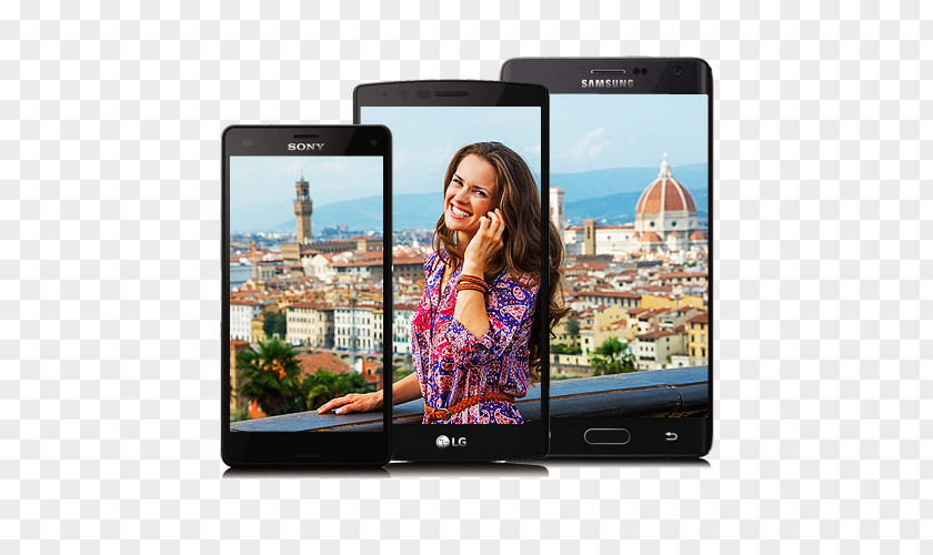 Europe Travel Smartphone Television Multimedia Display Advertising Video PNG