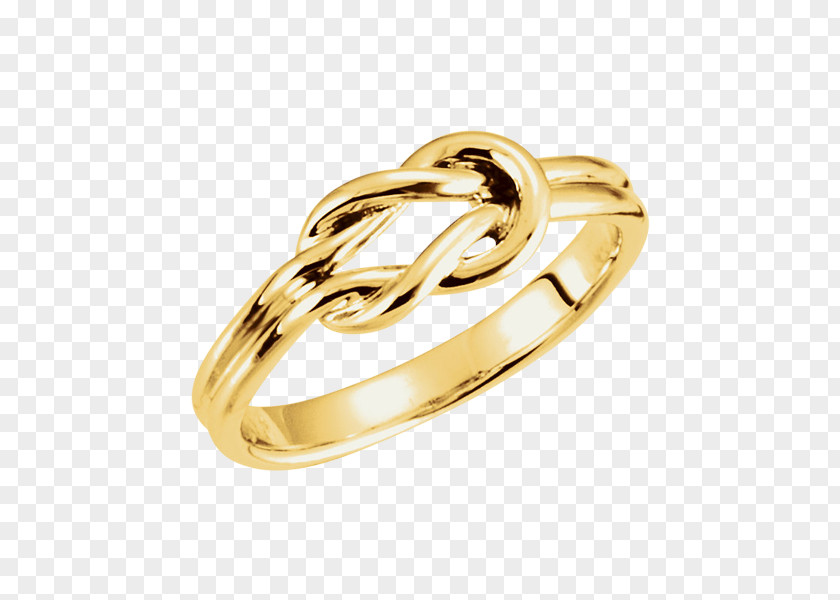 14kb Gold Ring 14 Wedding True Lover's Knot PNG