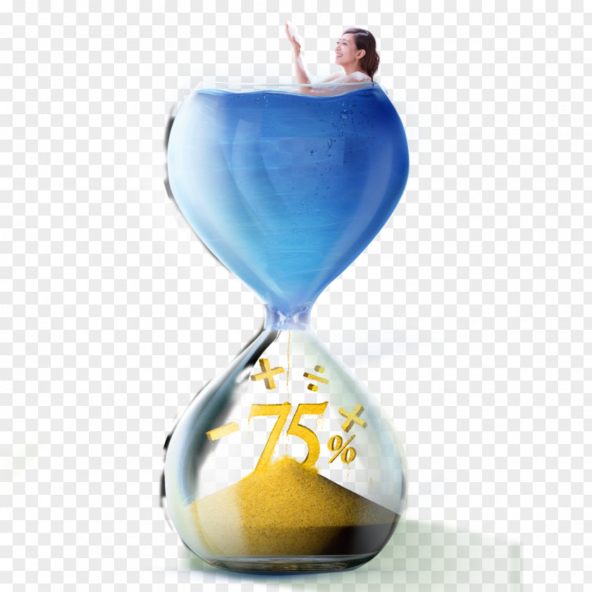 Creative Hourglass Time Icon PNG