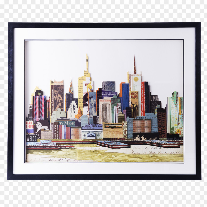 Painting New York City Picture Frames Light PNG
